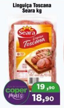 Copercana Linguiça Toscana Seara kg oferta