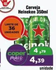 Copercana Cerveja Heineken 350ml oferta