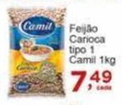 Rossi Supermercado Feijão Carioca tipo 1 Camil 1kg oferta