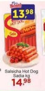 Rossi Supermercado Salsicha Hot Dog Sadia kg oferta