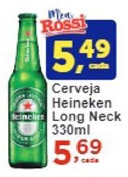 Rossi Supermercado Cerveja Heineken Long Neck 330ml oferta