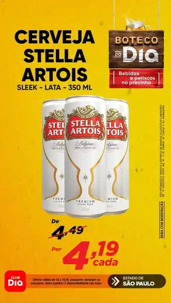 CeCERVEJA STELLA ARTOIS SLEEK - LATA - 350 ML