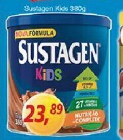 Supermercados Guanabara Sustagen Kids 380g oferta