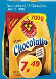 Achocolatado 3 Coracoes Sache 700g