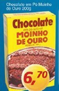 Supermercados Guanabara Chocolate em po Moinho de Ouro 200g oferta
