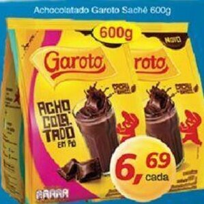 Supermercados Guanabara Achocolatado Garoto Sache 600g oferta