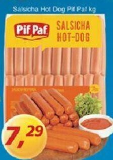 Supermercados Guanabara Salsicha Hot Dog Pif Paf 1kg oferta