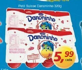 Supermercados Guanabara Petit Suisse Danoninho 320g oferta