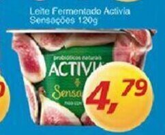 Supermercados Guanabara Leite Fermentado Activia Sensacoes 120g oferta