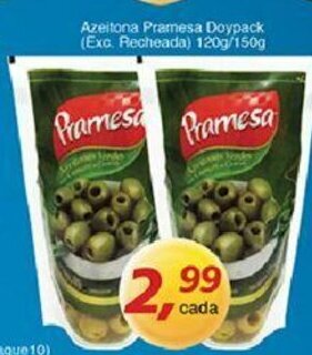 Supermercados Guanabara Azeitona Pramesa Doypack 120g/150g oferta