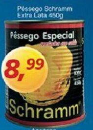 Supermercados Guanabara Pessego Schramm Extra Lata 450g oferta