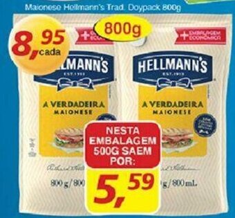 Supermercados Guanabara Maionese Hellmann's Trad. Doypack 500g oferta