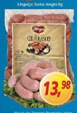 Supermercados Guanabara Linguica Suina Alegra 1kg oferta