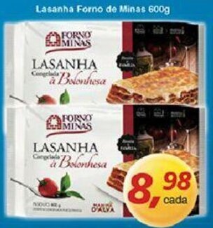Supermercados Guanabara Lasanha Forno de Minas 600g oferta