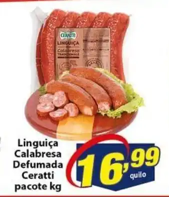 Vencedor Atacadista Linguica Calabresa Defumada Ceratti 1kg oferta