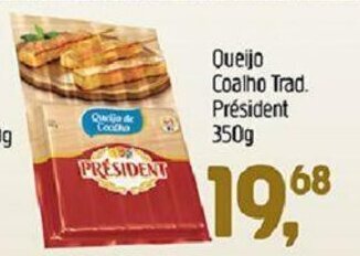 Supermercados Guanabara Quiejo Coalho Trad. President 350g oferta