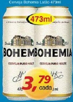 Supermercados Guanabara Cerveja Bohemia Latao 473ml oferta