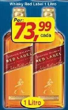 Supermercados Guanabara Whisky Red Label 1L oferta