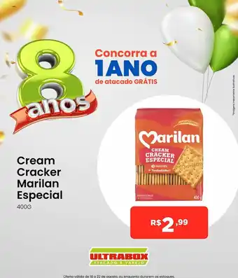 Ultrabox Cream Cracker Marilan Especial 400g oferta