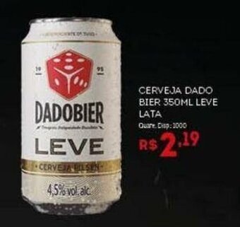 Bistek Supermercados CERVEJA DADO BIER 350ML LEVE LATA oferta