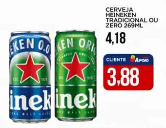 Apoio Mineiro CERVEJA HEINEKEN TRADICIONAL OU ZERO 269ML oferta