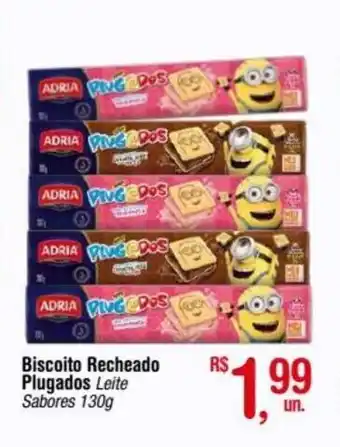 Fort Atacadista Biscoito Recheado Plugados Leite Sabores 130g oferta