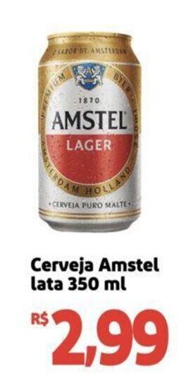 Extra Supermercado Cerveja Amstel lata 350 ml oferta