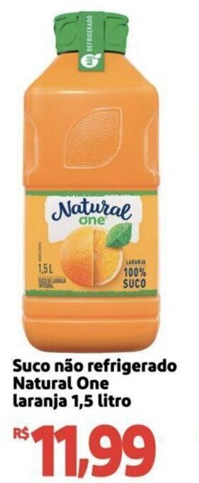 Extra Supermercado Suco não refrigerado Natural One laranja 1,5 litro oferta