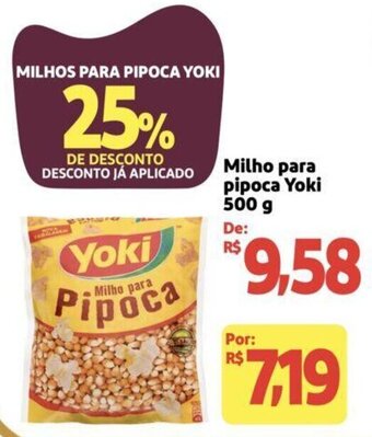 Milho para pipoca Yoki 500 g