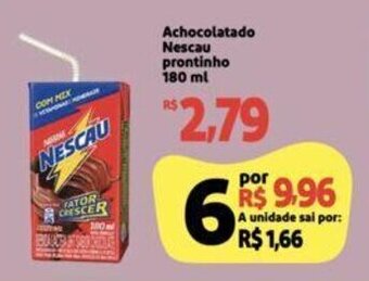 Extra Supermercado Achocolatado Nescau prontinho 180 ml oferta