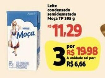 Extra Supermercado Leite condensado semidesnatado Moça TP 395 g oferta