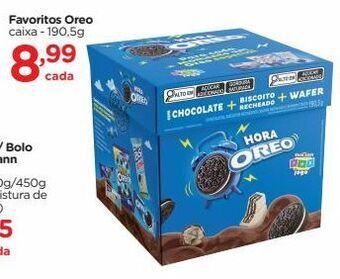 Carrefour Favoritos oreo caixa - 190,5g oferta