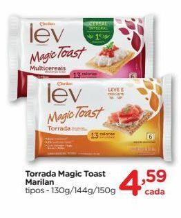 Carrefour Torrada magic toast marilan tipos - 130g/144g/150g oferta