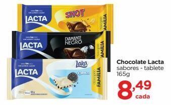 Carrefour Chocolate lacta sabores - tablete 165g oferta