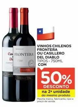 Carrefour Vinhos chilenos frontera ou casillero del diablo tipos - 750ml oferta