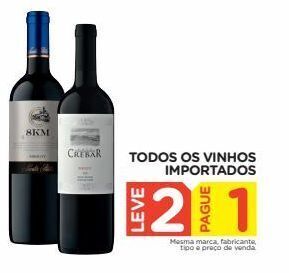 Carrefour Todos os vinhos importados oferta