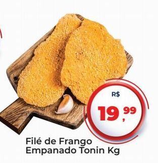 Tonin Superatacado Filé de frango empanado tonin kg oferta
