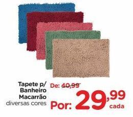 Carrefour Tapete p/ banheiro macarrão diversas cores oferta