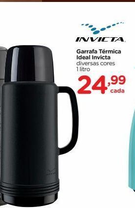 Carrefour Garrafa térmica ideal invicta diversas cores 1 litro oferta