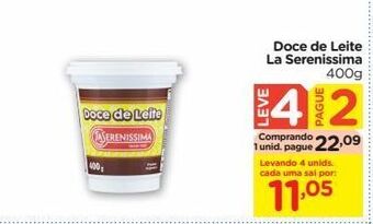 Carrefour Doce de leite la serenissima 400g oferta