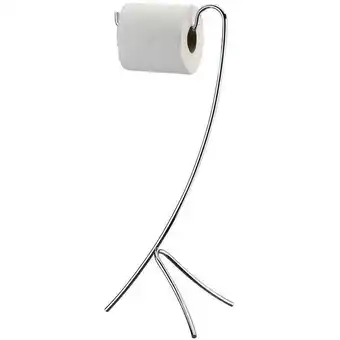 Porta papel higiênico de chão tripé cromado