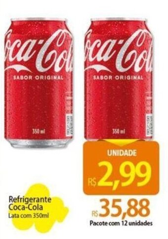 Atacadão Refrigerante Coca-Cola Lata com 350ml oferta