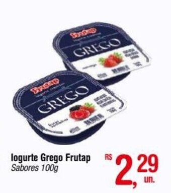 Fort Atacadista logurte Grego Frutap Sabores 100g oferta