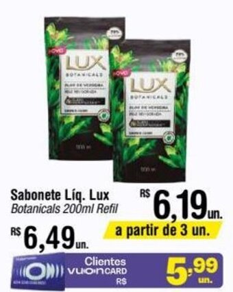 Fort Atacadista Sabonete Líq. Lux Botanicals 200ml Refil oferta