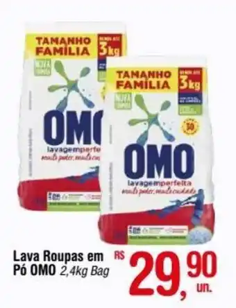 Fort Atacadista Lava Roupas em Pó OMO 2,4kg Bag oferta