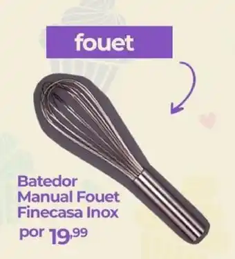 Betedor Manual Fouet Finecasa Inox