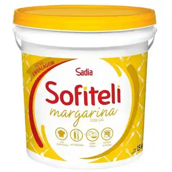 Arena Atacado Margarina sofiteli c/ sal balde 15kg oferta