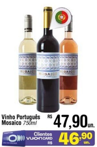 Fort Atacadista Vinho Português Mosaico 750ml oferta