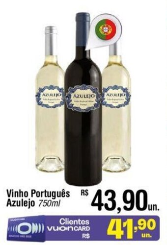 Fort Atacadista Vinho Português Azulejo 750ml oferta