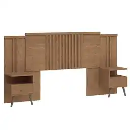 Benoit Cabeceira box castro 7226a flora com 2 mesas de apoio com regulagem para 138cm e 158cm oferta